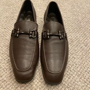 Salvatore Ferragamo leather loafers. Size 10 1/2